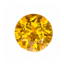 8mm Round Yellow CZ - Pack of 1