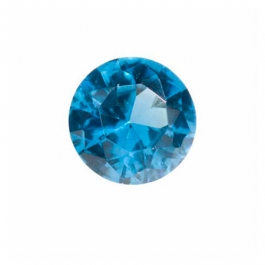 8mm Round Blue Zircon CZ - Pack of 1