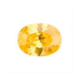 10X8mm Oval Dark Champagne CZ - Pack of 1