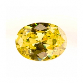 10x8mm Oval Peridot CZ - Pack of 1