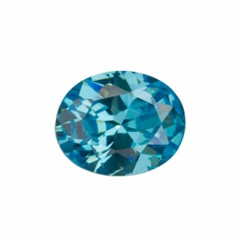 10X8mm Oval Blue Topaz CZ - Pack of 1