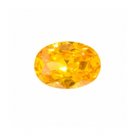 10X8mm Oval Golden Yellow CZ - Pack of 1