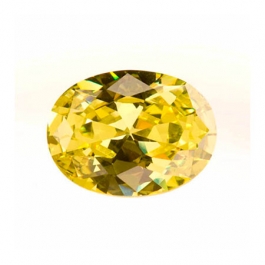 12X8mm Oval Peridot CZ - Pack of 1