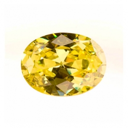 16X12mm Oval Peridot CZ - Pack of 1