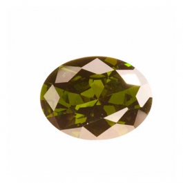 16X12mm Oval Olive CZ - Pack of 1