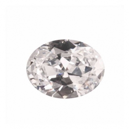 16X12mm Oval White CZ - Pack of 1