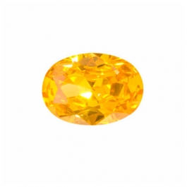 16X12mm Oval Golden Yellow CZ - Pack of 1