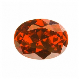 18X13mm Oval Red CZ - Pack of 1