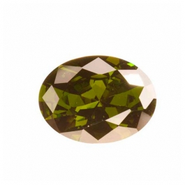 18X13mm Oval Olive CZ - Pack of 1