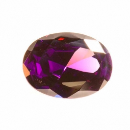 20X15mm Oval Amethyst CZ - Pack of 1