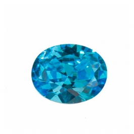 8X6mm Oval Blue CZ - Pack of 1