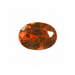 8X6mm Oval Garnet CZ  - Pack of 1