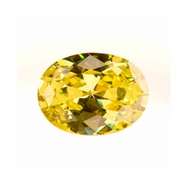 8x6mm Oval Peridot CZ - Pack of 1