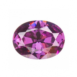 8x6mm Oval Light Amethyst CZ - Pack of 1