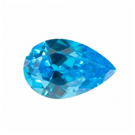 12X8mm Pear Blue CZ - Pack of 1