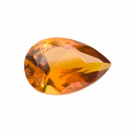 12X8mm Pear Citrine CZ - Pack of 1