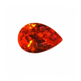 12X8mm Pear Red CZ - Pack of 1