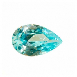 12X8mm Pear Aquamarine CZ - Pack of 1