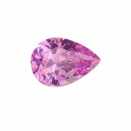 12X8mm Pear Pink Rose CZ - Pack of 1