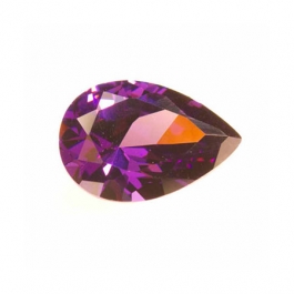 12x8mm Pear Amethyst CZ - Pack of 1