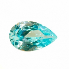 14X9mm Pear Aquamarine CZ - Pack of 1