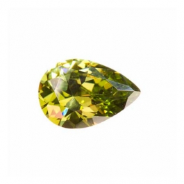 14X9mm Pear Olive CZ - Pack of 1