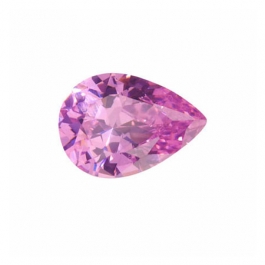 14x9mm Pear Pink Rose CZ - Pack of 1