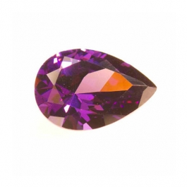 14x9mm Pear Amethyst CZ - Pack of 1