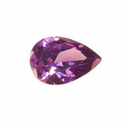 14x9mm Pear Light Amethyst CZ - Pack of 1