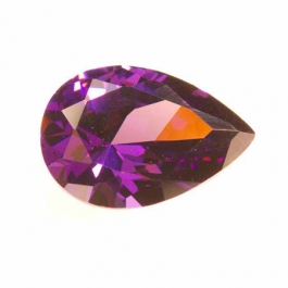 18x13mm Pear Amethyst CZ - Pack of 1