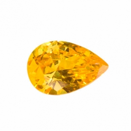 18X13mm Pear Yellow CZ - Pack of 1