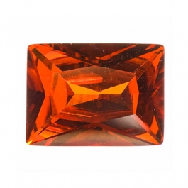 10X8mm Rectangle Red CZ - Pack of 1