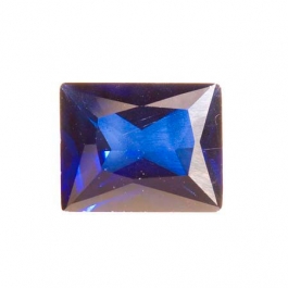 10X8mm Rectangle Sapphire CZ - Pack of 1