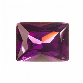 18X13mm Rectangle Light Amethyst CZ - Pack of 1