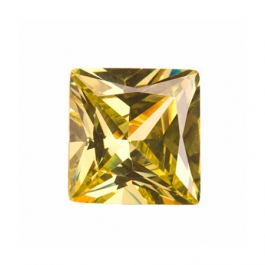 10mm Square Peridot CZ - Pack of 1
