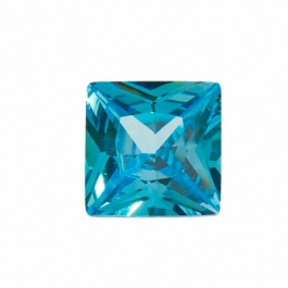 10mm Square Blue Topaz CZ - Pack of 1