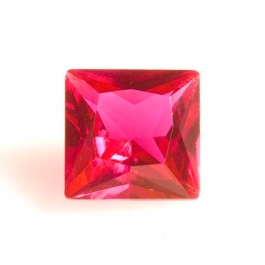 10mm Square Ruby Corundum - Pack of 1