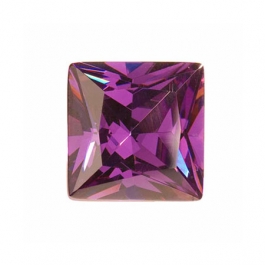 10mm Square Amethyst CZ - Pack of 1