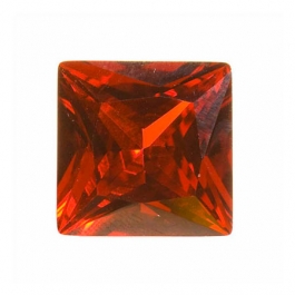 14mm Square Red CZ - Pack of 1