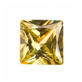 14mm Square Peridot CZ - Pack of 1