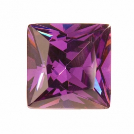18mm Square Amethyst CZ - Pack of 1