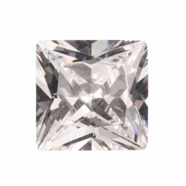 18mm Square White CZ - Pack of 1