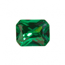 10X8mm Octagon Emerald Green CZ - Pack of 1