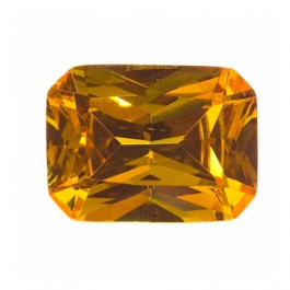 10X8mm Octagon Golden Yellow CZ - Pack of 1