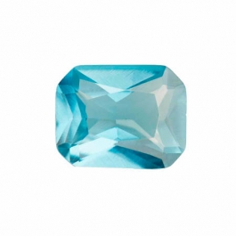 10X8mm Octagon Blue Zircon CZ - Pack of 1