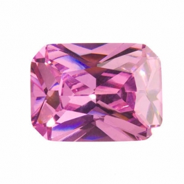 20X15mm Octagon Pink Rose CZ - Pack of 1