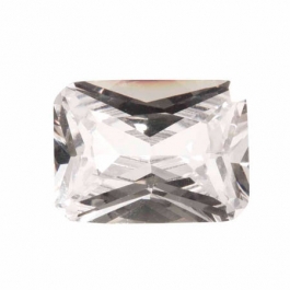 20X15mm Octagon White CZ - Pack of 1