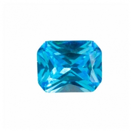 9x7mm Octagon Blue CZ - Pack of 1