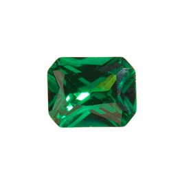 9x7mm Octagon Emerald Green CZ - Pack of 1