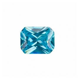 9x7mm Octagon Aquamarine CZ - Pack of 1